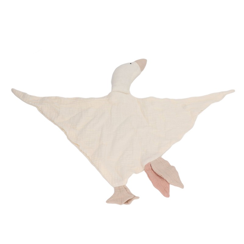 Baby Goose Shaped Security Blanket Soft Cotton Breathable Cute Security