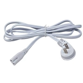 SF Cable 1ft NEMA 1-15P to C7 Ultra Low Profile Angle Non-Polarized Power Cor...