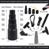 11Pcs Universal Vacuum Attachment Kit 1-1/4" Vacuum Hose Adapter Wet