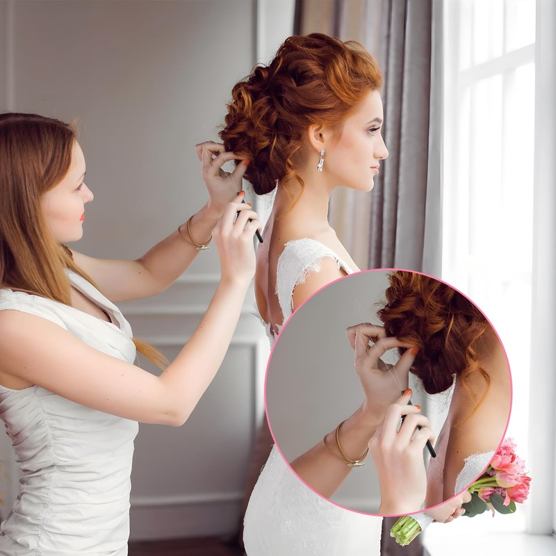 AOZUO Crochet Hook Set, Threader, Beard Beads, Hair Extensions, Black