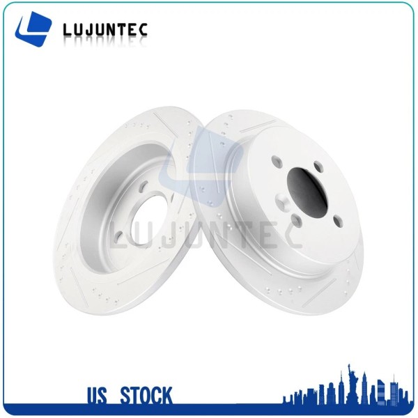 Lujuntec Rear Brake Rotor Slot Fits 2007 2008 2009 2010