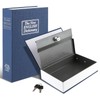 Tahoe trails Book Safe with Key Lock, Portable Metal Safe