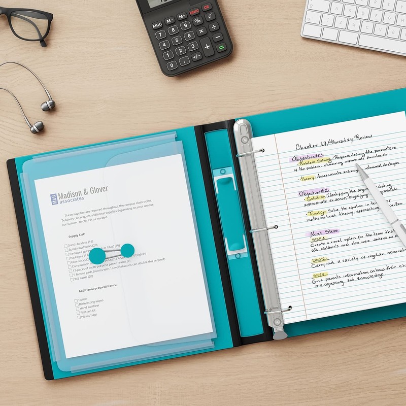 Staples Better 1-Inch, 3-Ring View Binder, Holds up to 275