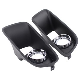 MOTOKU Front Driver and Passenger Side Fog Light Cover for Dodge Charger SRT8 2012-2014