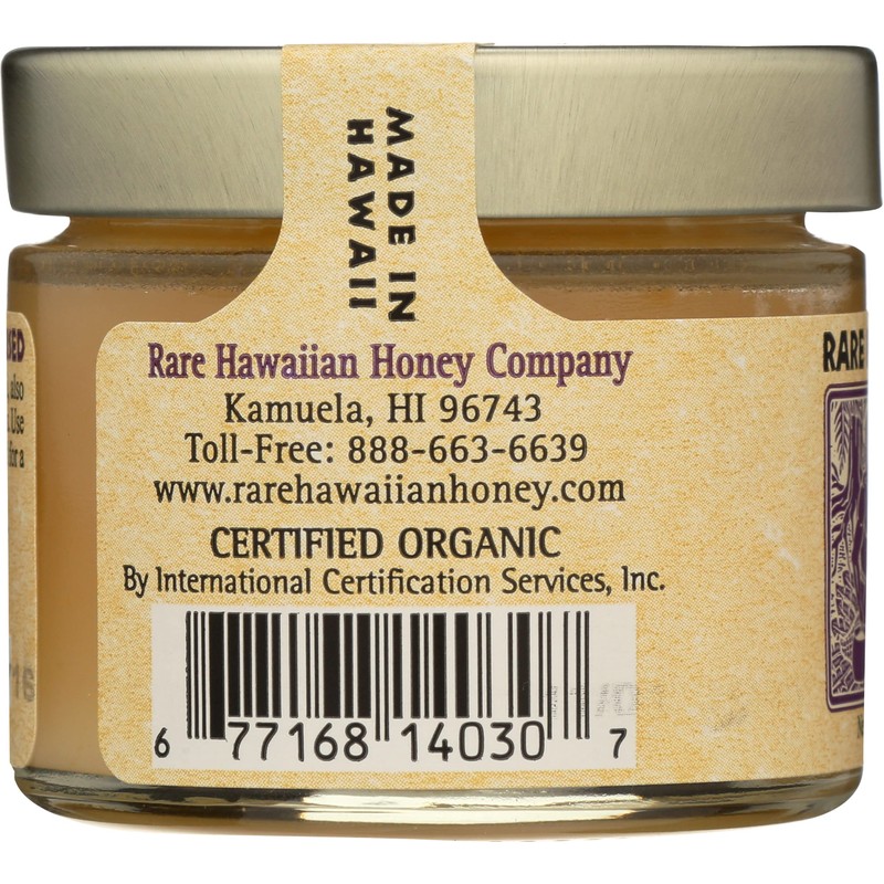 RARE HAWAIIAN Organic Kiawe Honey with Lilikoi, 3 OZ