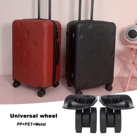 BQLZR 360 Degree Swivel Wheels for Luggage Suitcase Left & Right W226 Black Pack of 2
