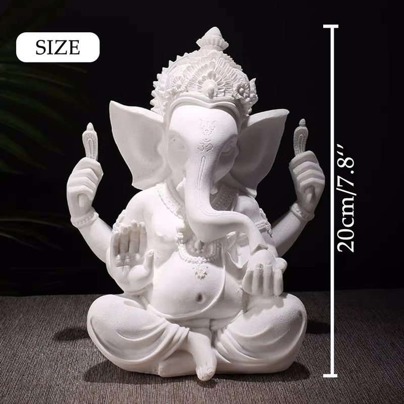 PIGPIGFLY Ganesha Buddha Statue, Buddha Figure, Decorative Statue, Decorative Living