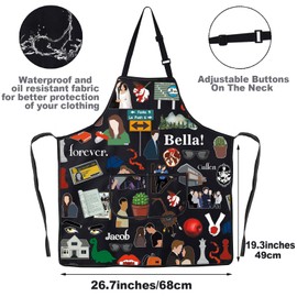 G2TUP Vampire Movie Kitchen Apron Edward & Bella Gifts Jacob Fans Gifts City Of Forks Gift This Is The Skin Of a Killer Apron (Be lla ap)