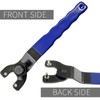 Cionyce Adjustable Pin Spanner Wrench Lock-Nut Angle Grinder Wrench for