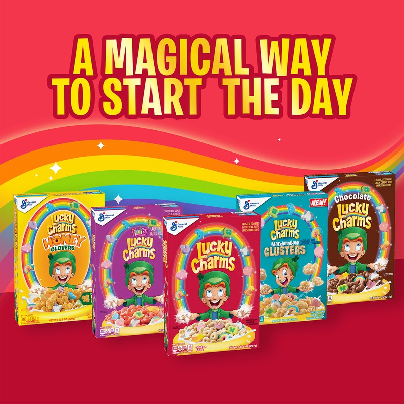Lucky Charms with Marshmallows Breakfast Cereal Cup, Gluten Free, Single