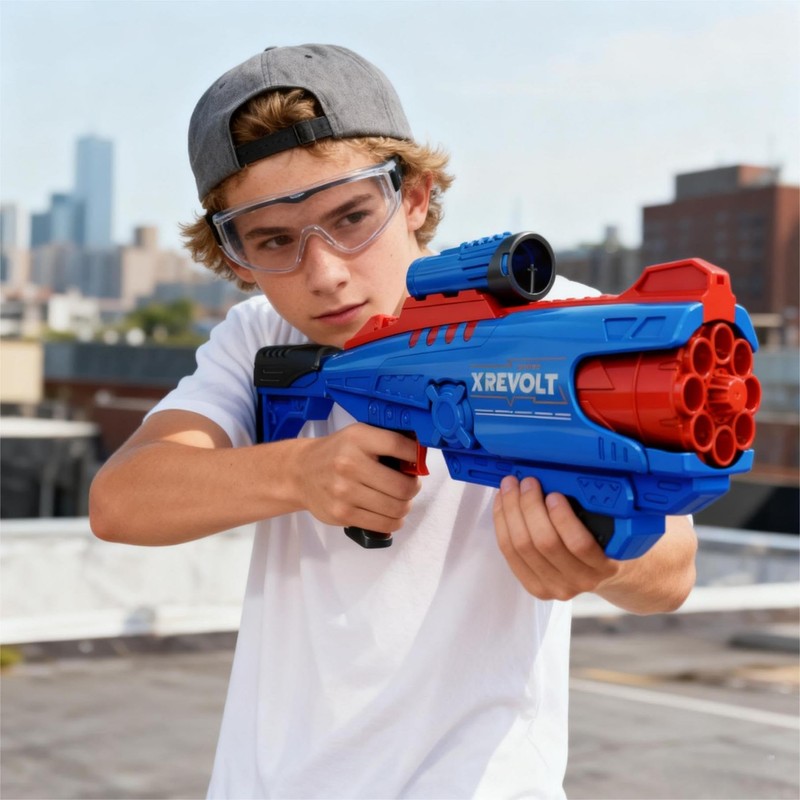 KOKEBUKA Foam Dart Blaster Toy Gun for Boys 8-12 -
