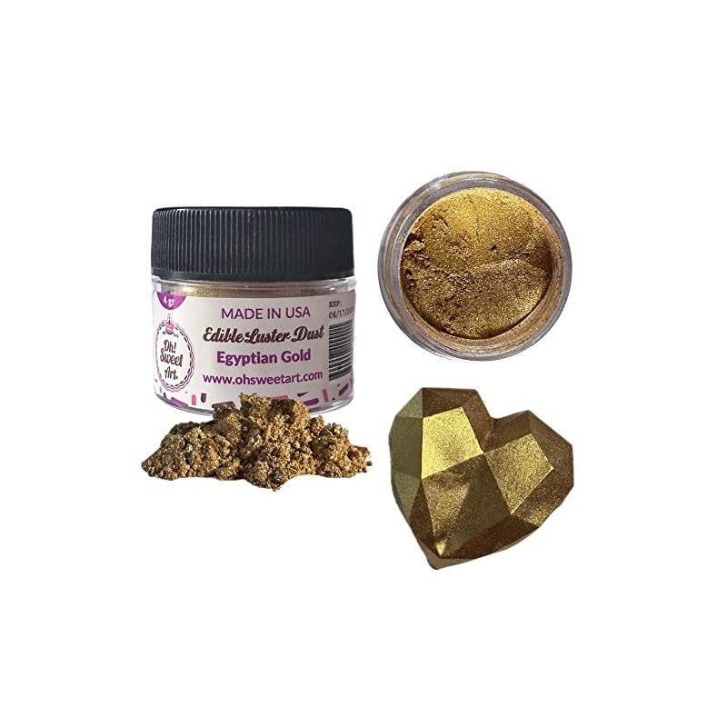 Oh! Sweet Art - 100% EDIBLE EGYPTIAN GOLD LUSTER DUST,METALLIC