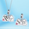 Yinsen Mother Sister 925 Sterling Silver Heart Family Charm for