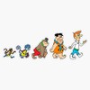Hanna Barbera Evolution Bumper Sticker Window Vinyl Decal 5"