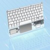 Wireless Bluetooth Keyboard Multifunctional Acrylic Keyboard for Windows for Android