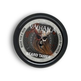 Beard Gains Valhalla Beard Tamer Tinted Wax, Shape, Style & Groom Facial Hairs - Organic (White)