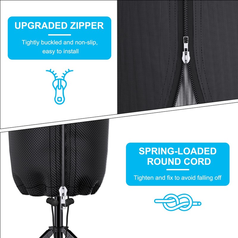 Mrrihand Rotary Washing line Cover 180cm, Black
