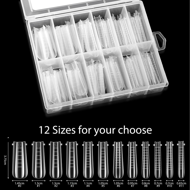 120 Pieces Dual Nail Forms Set Gel Nail Mold Extension