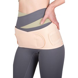 Nithra Pelvic Belt, Prenatal and Postpartum [Supervised by Chiropractic Clinic] Support Belt, Gentle Touch, Pelvic Lightweight, Thin, Breathable, Mesh, Pelvic Care (M Size)