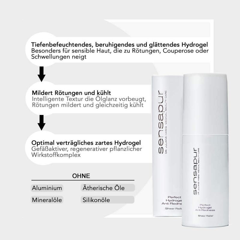 SENSAPUR Perfect Hydrogel Anti-Redness Soothing Gel Anti-Redness Anti-Couperose 50 ml
