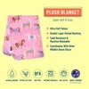 Wildkin Plush Blanket Bundle with Cotton 4 Pc Toddler Bed