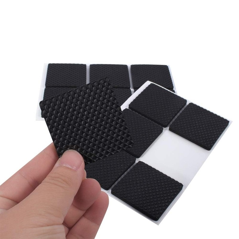 Non-Slip Rubber Furniture Pads, 12Pcs Wood Floor Protector Pad Table