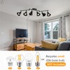 vivihobb Black 6 Light Plug in Track Lighting Kit,Modern Plug