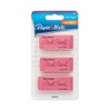 Pink Pearl Erasers, Large, 3 Count (70501) - 2 Pack