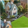 NUOBESTY Artificial Green Lawn Carpet Plastic Grass Rug Model Garden