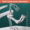 ELESULTRA 1440° Swivel Sink Faucet Extender - Universal Kitchen Sprayer,