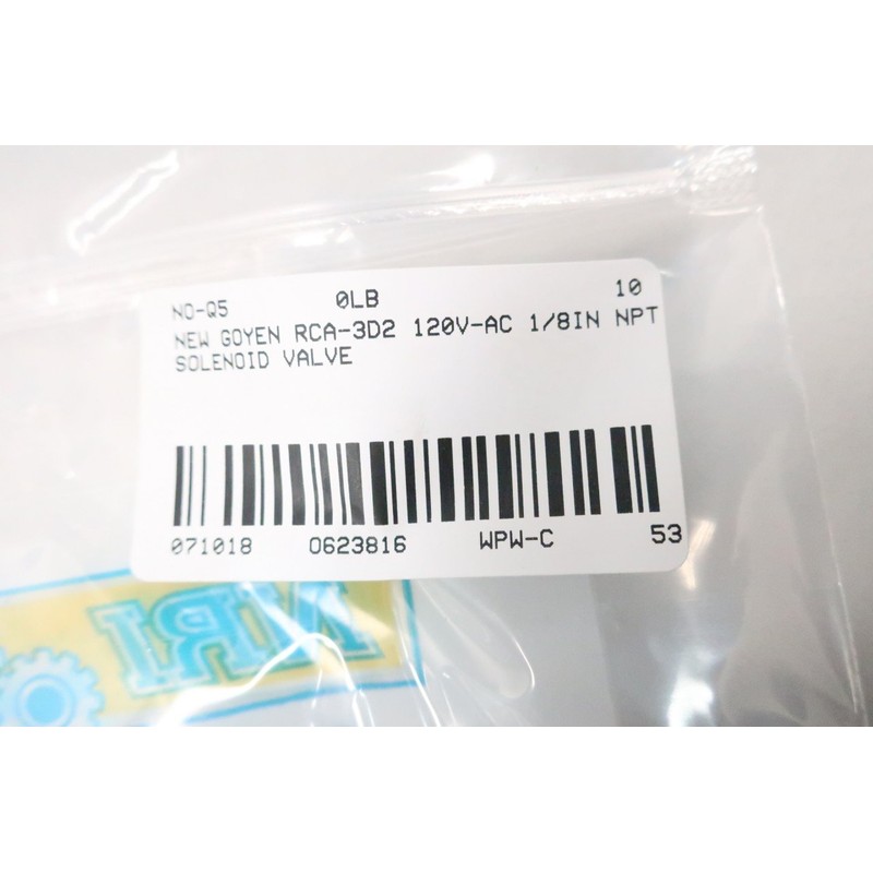 GOYEN RCA-3D2 Solenoid Valve 120V-AC 1/8IN NPT D623816