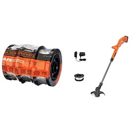 BLACK+DECKER 20V MAX String Trimmer/Edger Kit with Trimmer Line, 30-Foot, 0.065-Inch, 3-Pack (LST201 & AF-100-3ZP)