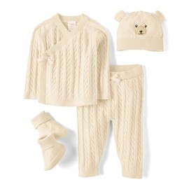 Gymboree,Take Me Home 100% Cotton Newborn Outfit,Polar Bear,0-3 Months