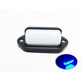 Pactrade Marine Boat LED RV Blue LED Companion Way Courtesy Light 2.6"X1.3" Black HOUSING