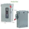 2P 30Amp 120V/240V General Duty Safety Switch,Disconnect Switches Box,Quick Disconnect