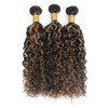 Anmetan Water Wave Honey Blonde Highlight Color Curly Bundles Human