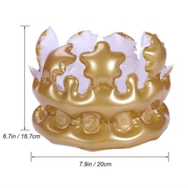 Haobase Inflatable Adult Queen Crown Fancy Dress Hen Party Decorations Toy