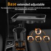 Vehicle-Mounted Multifunctional Water Cup Holder Tray Black Adjustable Cup Holder