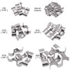 Glarks 50Pcs 5/16" 3/8" 1/2'' 5/8" 1" Stainless Steel Double