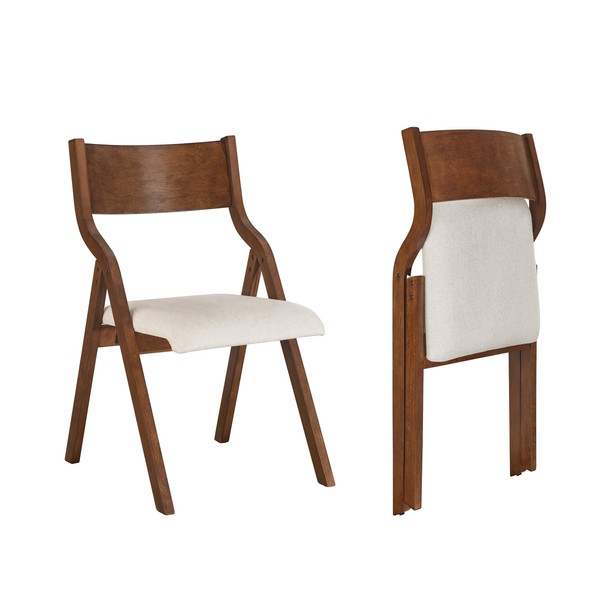Ball & Cast Upholstered Folding Chairs Set of 2, Kitchen