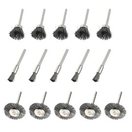 75 Piece Wire Brush Set, Wire Brush Drill, Sanding Brush Set, 3 mm Shaft Wire Brush, Wire Brush Attachment Drill, for Drill, Polishing, Grinding, Cleaning