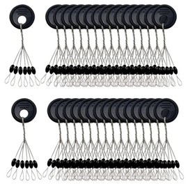 YOTO 1320 Pieces Rubber Bobber Stops,6 in 1 Float Sinker Stopper,Oval Shape Weight Stops Available