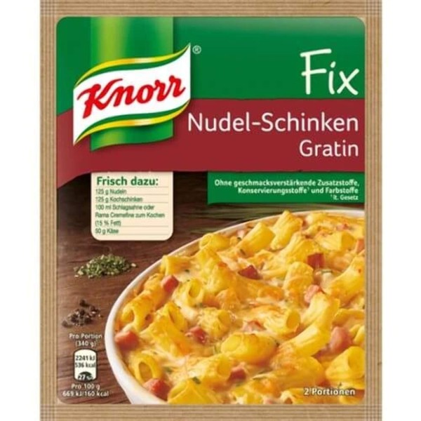 Knorr Fix Noodle-Ham-Gratin