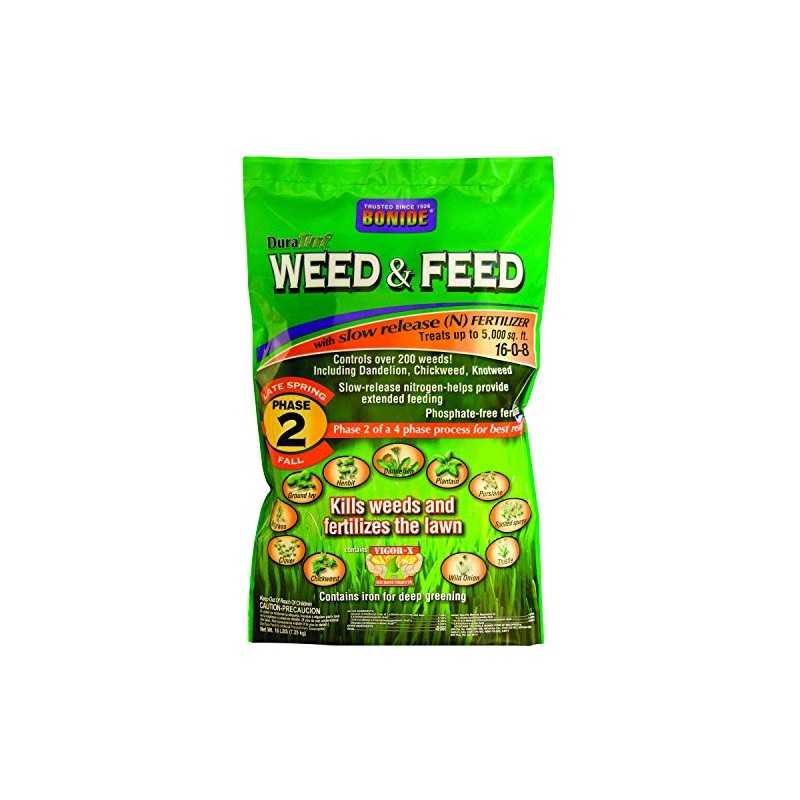 BONIDE Products 60420 Weed and Feed Weed Killer, 5M