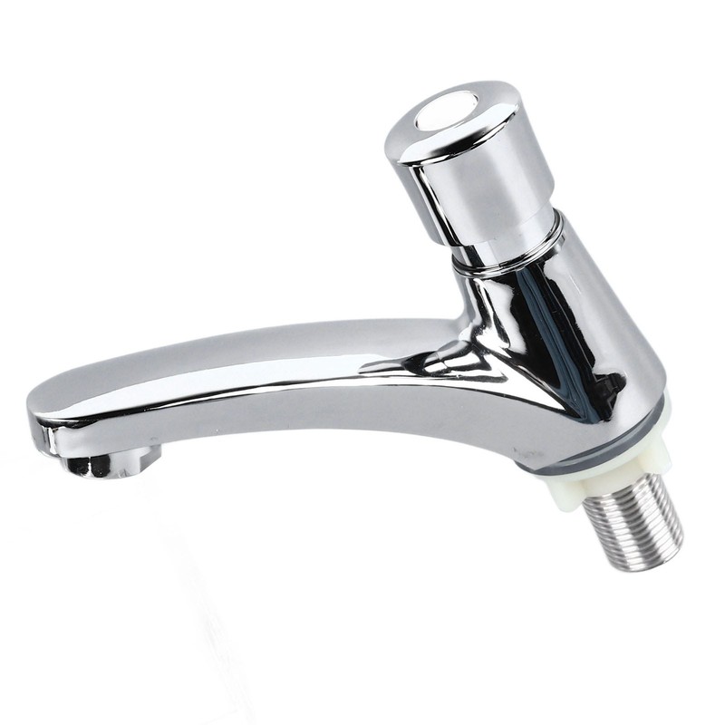 Basin Sink Faucet Push Button Design Water Saving Rugged Reliable