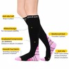 3 Pairs Graduated Compression Socks for Women Men 20-30mmHg Compression