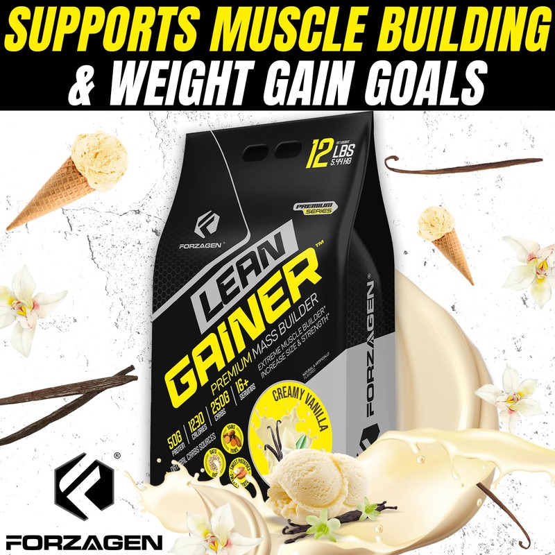 Forzagen Lean Gainer Premium Mass Builder | Mass Gainer Protein