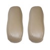 Priprilod 2pcs Leather Tan Seat Armrest Replacement Cover Compatible with