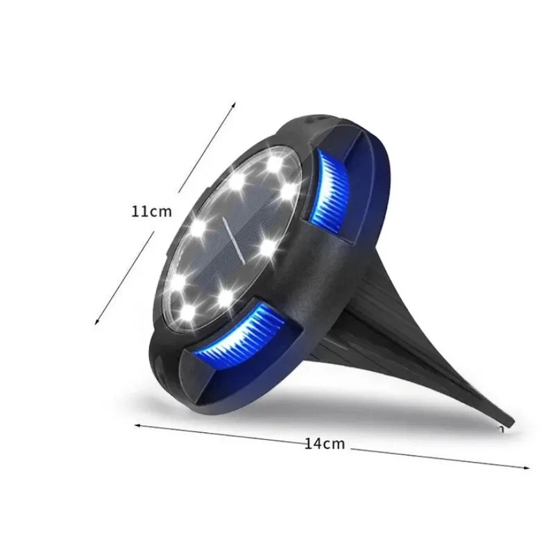 Garden Lights 16-Pack Solar Disk Lights LED Outdoor Waterproof Garden