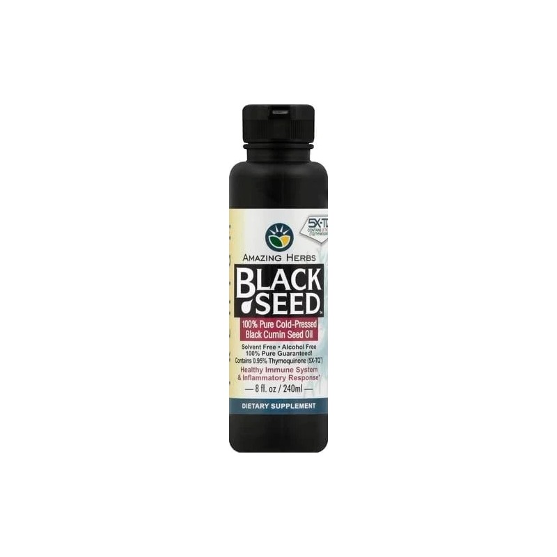Amazing Herbs Premium Black Seed Oil - Cold Pressed Nigella